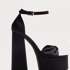 Fashion Nova Black Platform Heels